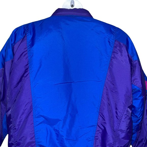 Vintage Steep Slopes Fashion Skiwear Colorblock Winter Ski Snow Gear Coat XL - Picture 7 of 10